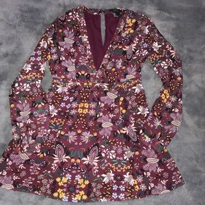 Floral Purple mini dress